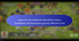 Read more about the article Supercell Store Rewards: Μοναδικοί πόροι, Προσφορές περιορισμένου χρόνου, Μπόνους λεία