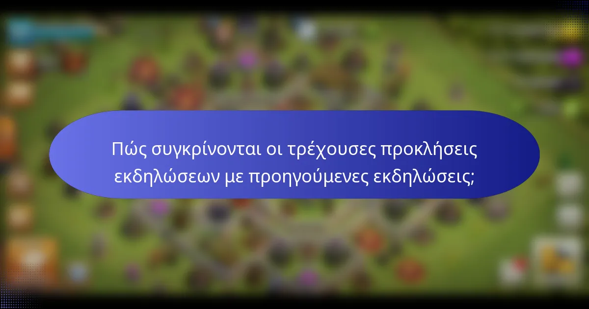 Πώς συγκρίνονται οι τρέχουσες προκλήσεις εκδηλώσεων με προηγούμενες εκδηλώσεις;